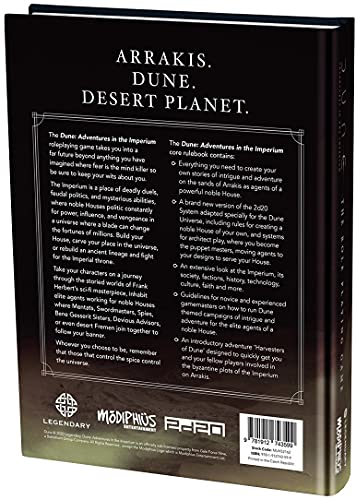 MUH052162 Dune Role Playing Game Core Rulebook