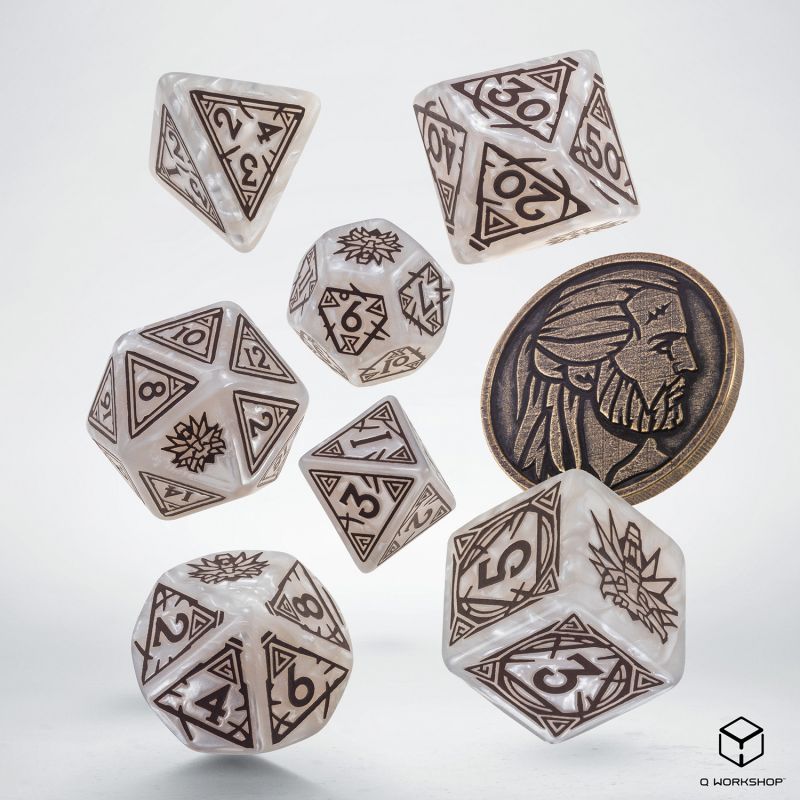 The Witcher Dice Set Geralt the White Wolf
