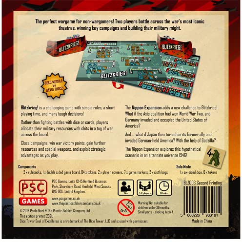 Paolo Mori's Blitzkrieg! (Square Edition) Board Game