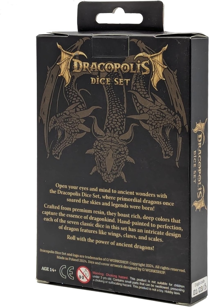 Dracopolis Dice Set - The Scandinavian Blackfang (copy)
