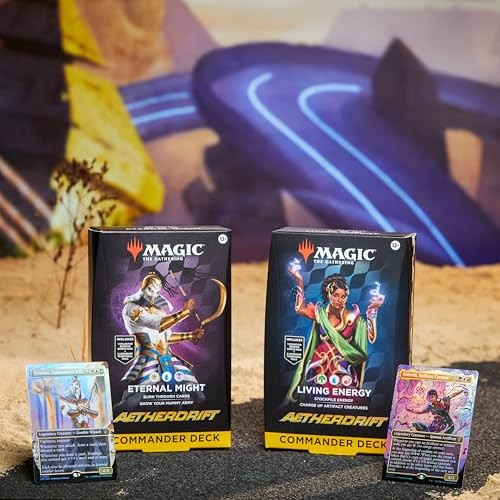 Magic: The Gathering - Aetherdrift Commander Decks Display (4 decks)