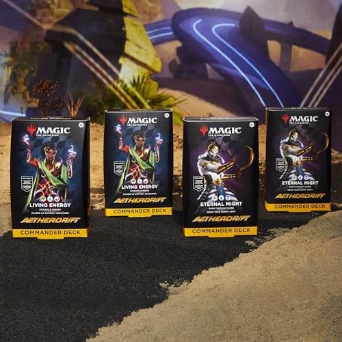 Magic: The Gathering - Aetherdrift Commander Decks Display (4 decks)