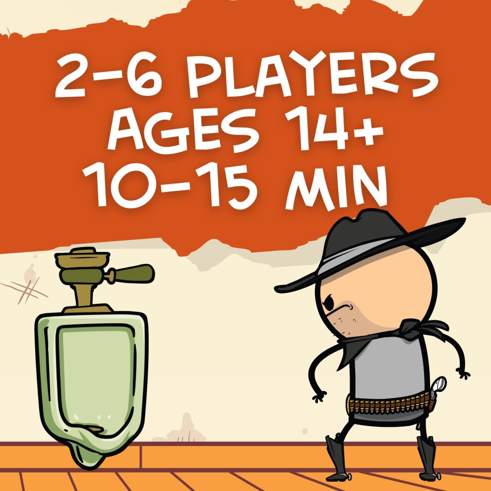 Texas Hold It Card Game - Wild West Bathroom Card Game