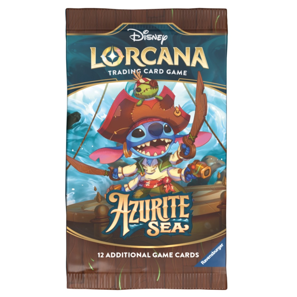 Disney Lorcana Trading Card Game Azurite Sea Booster Packs CDU (24 Packs)