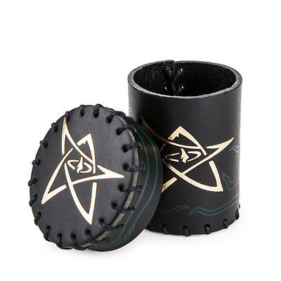 Call of Cthulhu Black & green-golden Leather Dice Cup