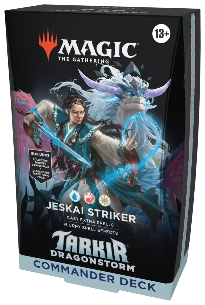 Magic: The Gathering - Tarkir: Dragonstorm Commander Deck - Jeskai Striker (Blue-Red-White)