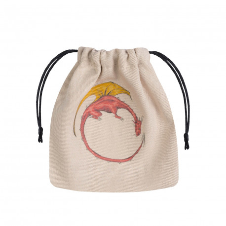 Dragon Beige & multicolor Dice Bag