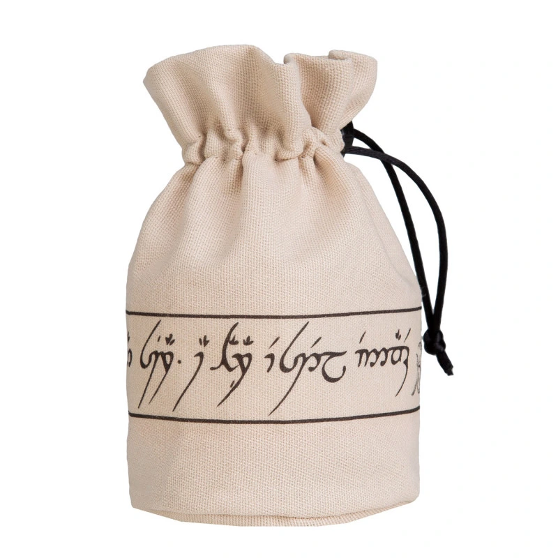 Elvish Beige & black Dice Pouch