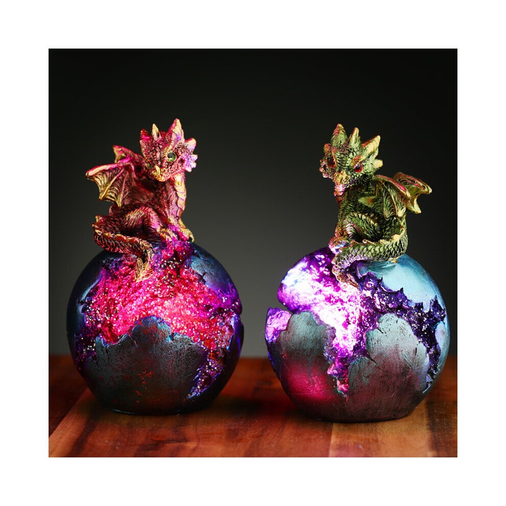 Baby Dragon LED Geode Dragon Egg