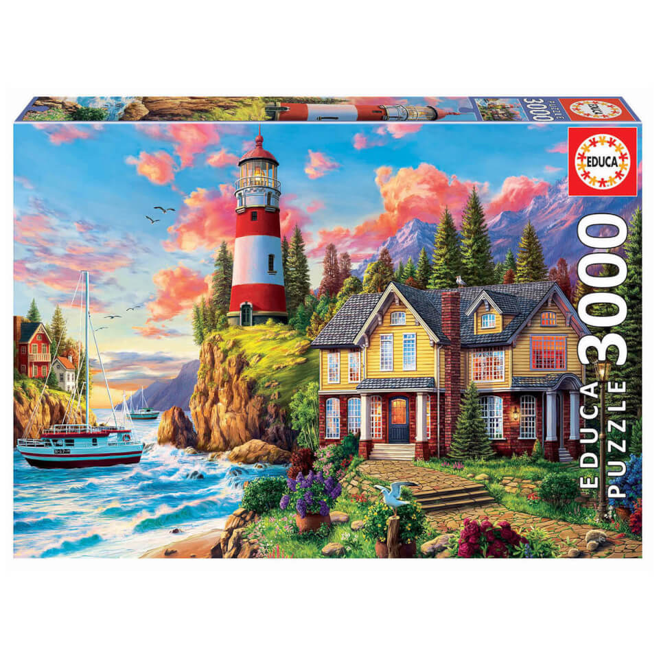 Jigsaw - Educa Puzzle 3000pcs Lighthouse Near the Ocean