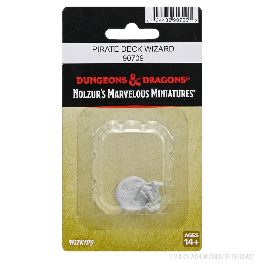 D&D Nolzur's Marvelous Miniatures Unpainted Miniature Pirate Deck Wizard