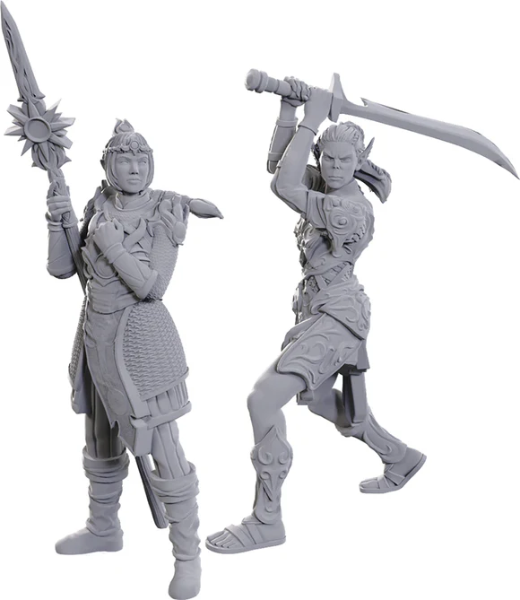D&D Nolzur's Marvelous Miniatures - Lae'zel & Shadowheart (Unpainted)