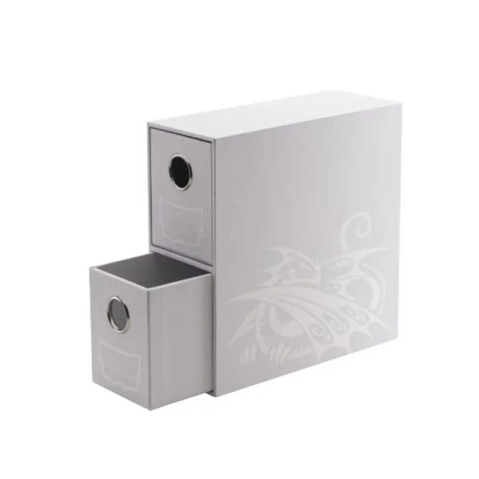 DS - Fortress Card Drawers: Vertical 2 Drawers - White