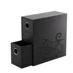 DS - Fortress Card Drawers: Vertical 2 Drawers - Black