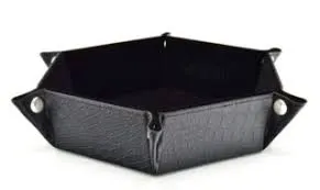 CritStones Foldable Dice Tray Dragon Skin Edition Black