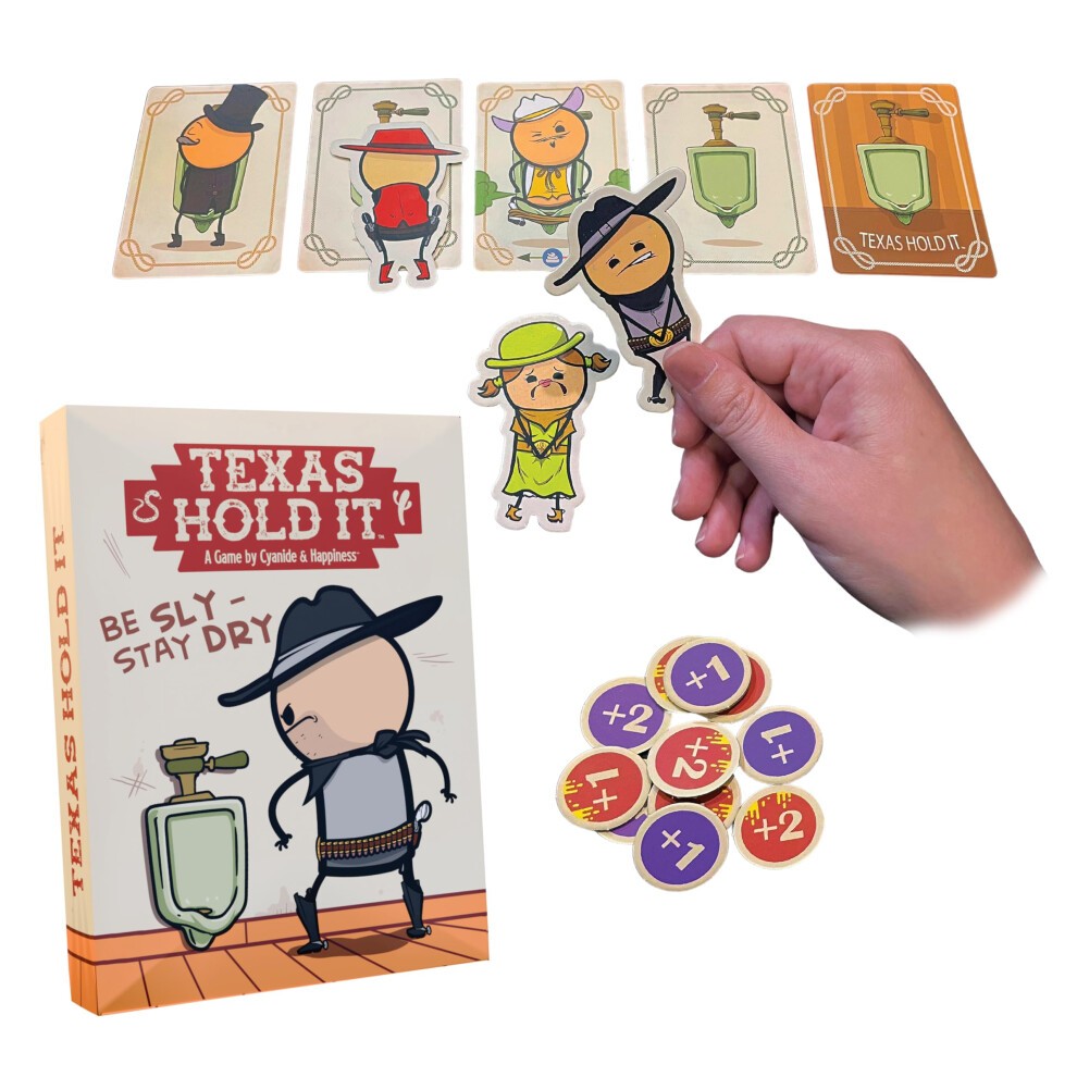 Texas Hold It Card Game - Wild West Bathroom Card Game