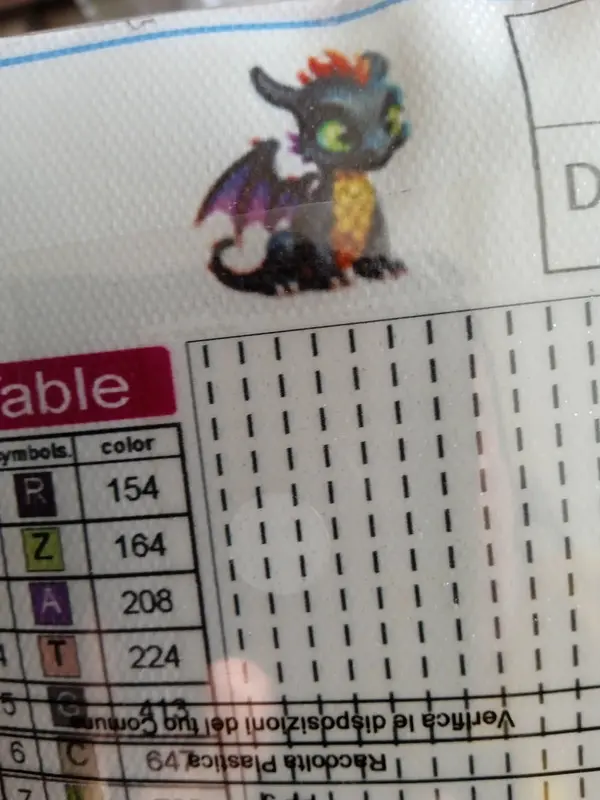 Diamond Painting, 20x20cm - Dragon