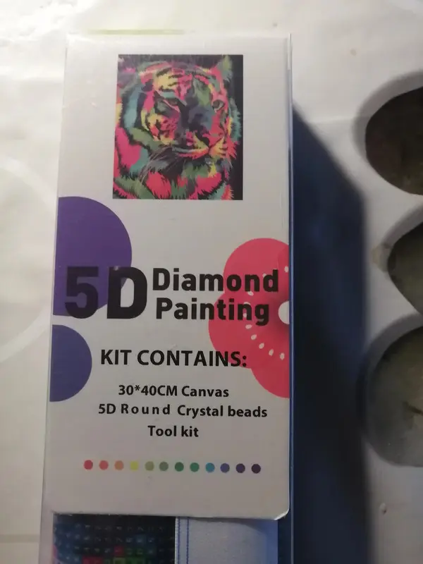Vinted Diamonds painting: Tiger