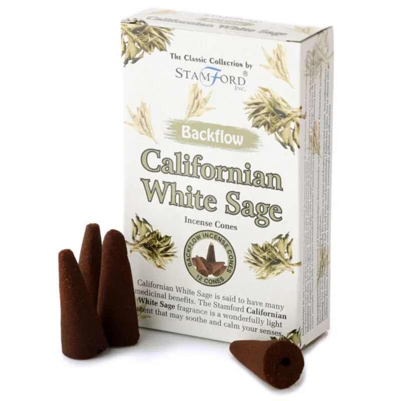 Californian White Sage Backflow Incense Cones