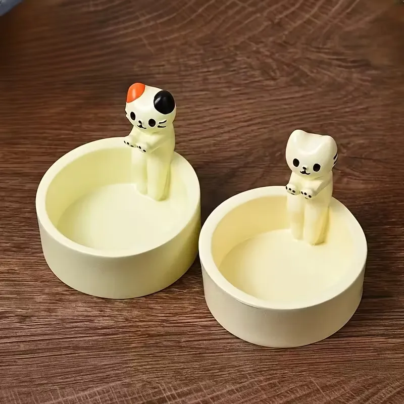 Ceramic Kitten Candle Holder