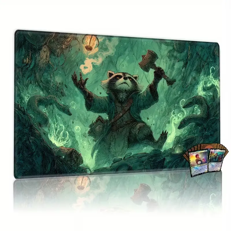 Playmat - Mystic Swamp Raccoon