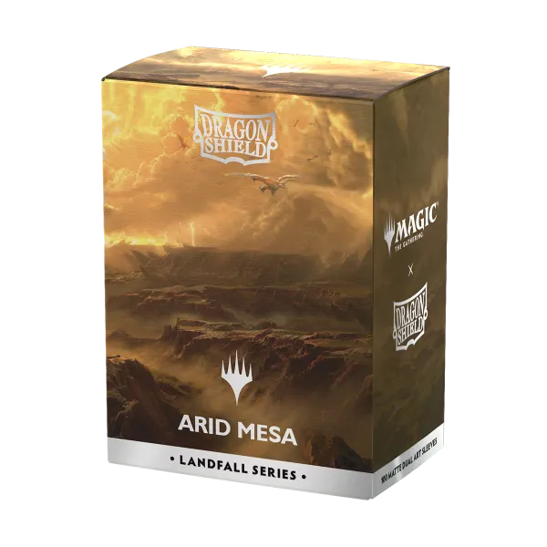 Dragon Shield X Magic: The Gathering: Arid Mesa - Matte Standard Size Sleeves Landfall Series