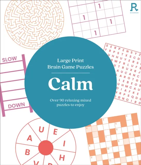 Large Print Brain Game Puzzles - Calm