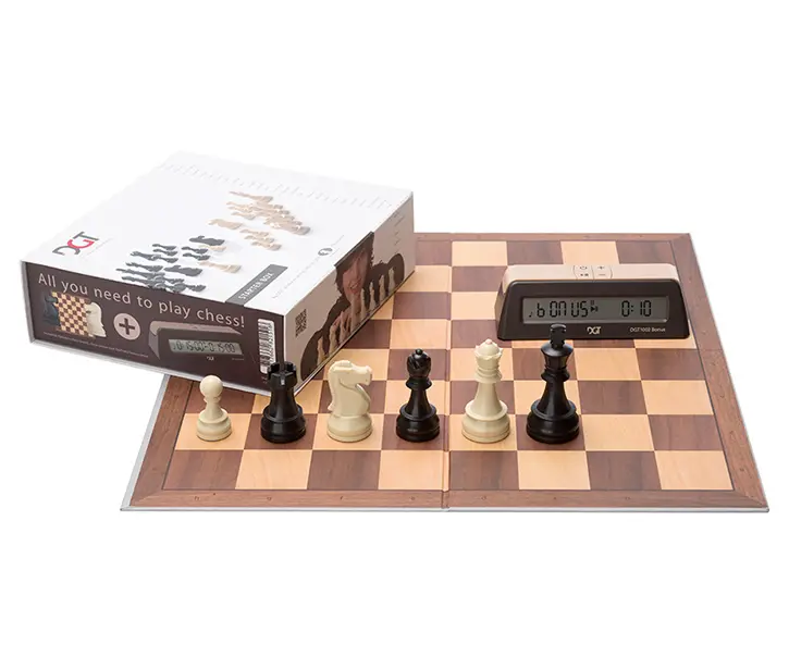 DGT Chess Starter Box Brown (includes timer)