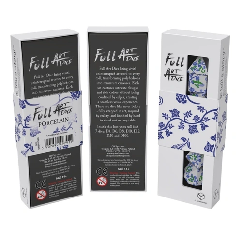 Full Art Dice Set: Porcelain