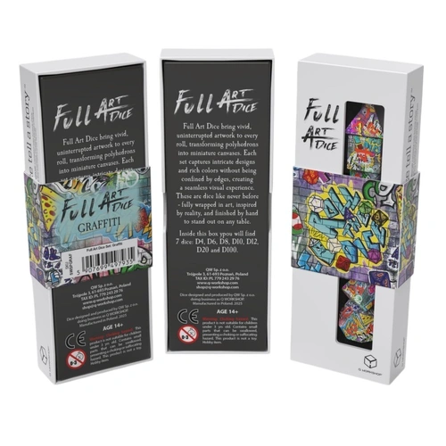 Full Art Dice Set: Graffiti