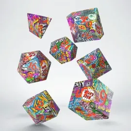 Full Art Dice Set: Graffiti
