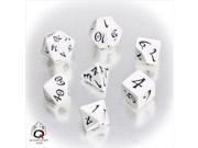 Classic RPG White & black Dice Set