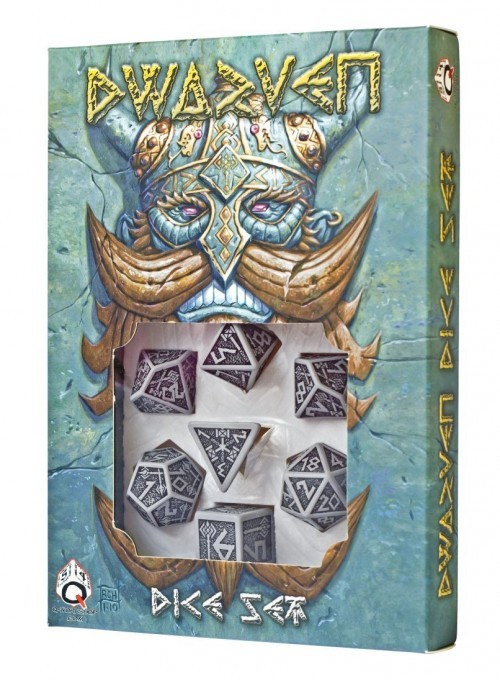 Dwarven Gray & black Dice Set