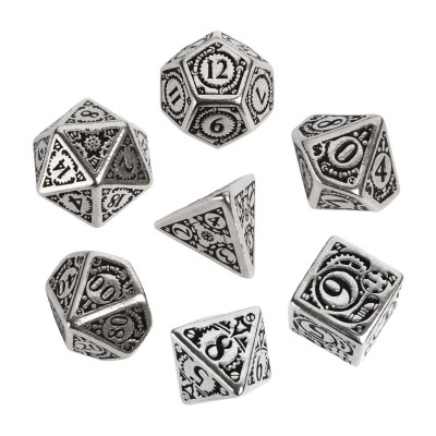 Metal Steampunk Dice Set 