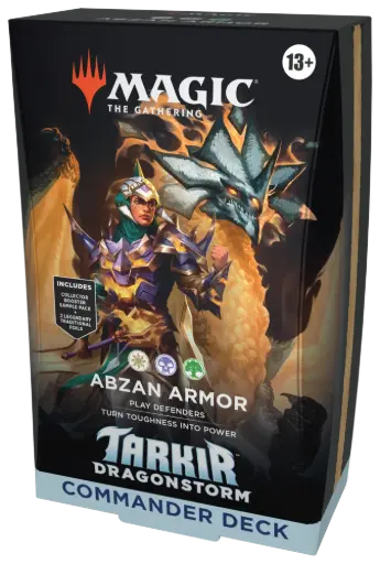 Magic: The Gathering - Tarkir: Dragonstorm Commander Deck - Abzan Armor (White-Black-Green)