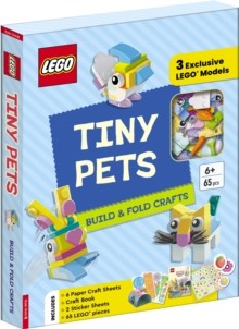 LEGO®  Books. Tiny Pets: Build and Fold Crafts (with 3 Exclusive Models 65 Pieces Craft Book Craft Sheets and Stickers) (Paperback)