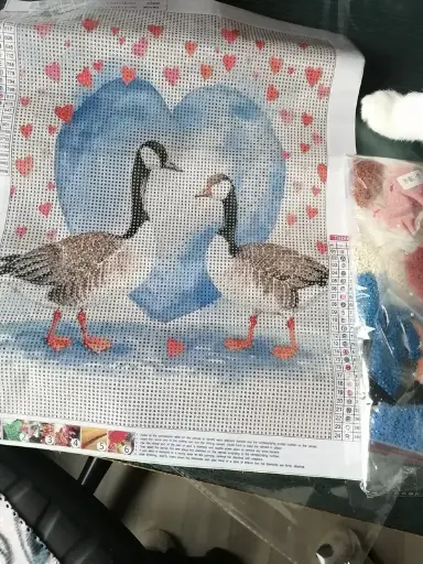 Vinted Diamonds painting: Geese