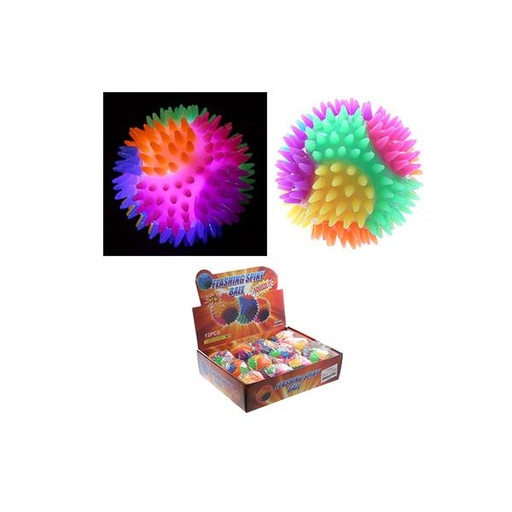 Spiky LED Flashing Bouncy Ball 7cm