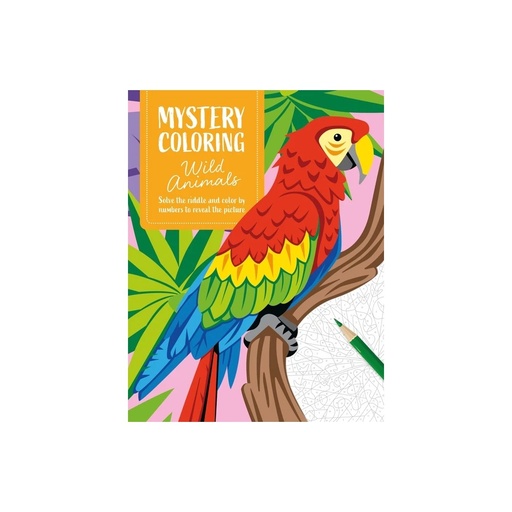 Mystery Coloring Wild Animals : Solve the Riddle and Color by Numbers to Reveal the Picture, by Eugénie Varone