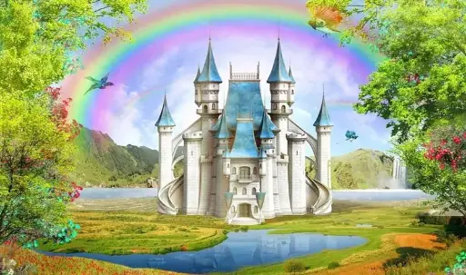 Diamond Painting -Canvas 30x20cm - Painting 25x15cm Castle