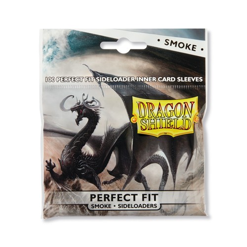 Dragon Shield - Perfect Fit Sideloaders Standard Size Sleeves 100pk - Smoke